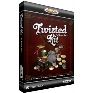 Toontrack EZX Twisted Kit biblioteka brzmie [EZdrummer, Superior Drummer] przygotowanych przy wsppracy Michaela Blaira i firmy Sontronics Microphones