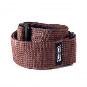 Dunlop Ribbed Cotton Strap - Chocolate, pasek gitarowy