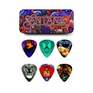 Dunlop Santana Pick Tin, zestaw kostek gitarowych, medium