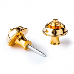 Dunlop Straplok - Original Strap Retainer System, 1 Set, gold