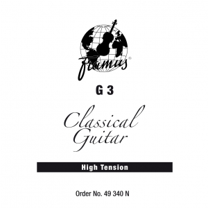 Framus Classic - struna pojedyncza do gitary klasycznej, G 3, .040, plain, High Tension