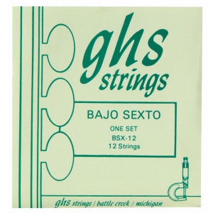 GHS Bajo Sexto, struny do gitary akustycznej,  Loop End 12 String, .024-.092