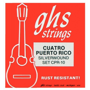 GHS Cuatro String Set, Ball End, 10-String, Silver Wound, .011-.041