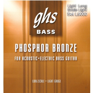 GHS Phosphor Bronze - Acoustic-Electric Bass String Set, Light, .040-.096