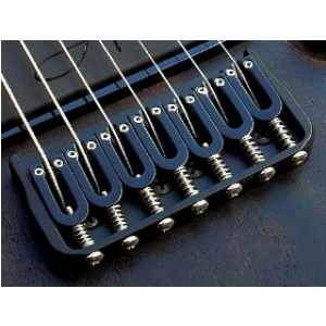 Hipshot Fixed Guitar Bridge - 7-String, .125 mostek gitarowy - Black
