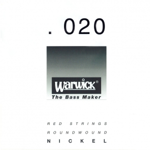 Warwick 46020 RED.020, Nickel-Plated Steel, struna pojedyncza do gitary basowej