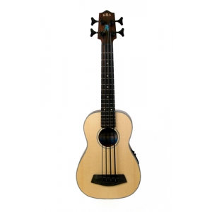 Kala UBASS-SSMHG-FS-LH U-Bass Spruce Top, Fretted, Lefthand, gitara basowa leworczna 4-strunowa z pokrowcem