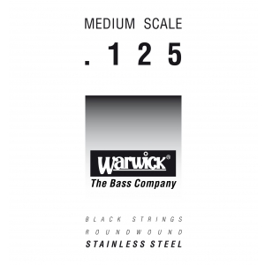 Warwick 39125 Black Label.125, Medium Scale, struna pojedyncza do gitary basowej
