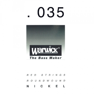 Warwick 46035 RED.035, Nickel-Plated Steel, struna pojedyncza do gitary basowej