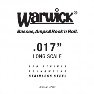 Warwick 42017 RED.017, Stainless Steel, struna pojedyncza do gitary basowej