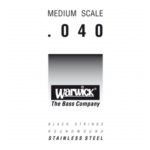 Warwick 39040 Black Label.040, Medium Scale, struna pojedyncza do gitary basowej