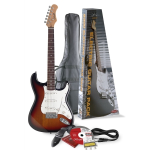 Stagg S 300 SB Pack 2 gitara elektryczna z wyposaeniem