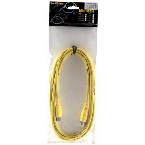 RockCable kabel MIDI - 2 m (6.6 ft) - Yellow