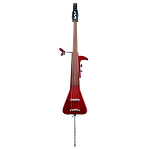 RockBass Triumph Lite 4-String, Solid Red Metallic High Polish, Fretless kontrabas elektryczny