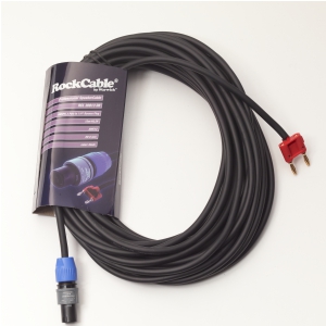 RockCable przewd gonikowy - SpeakON (2-pin) to Banana Plug (4 mm) - 15 m / 49.2 ft