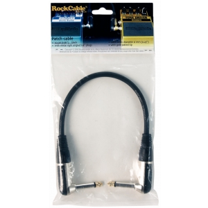 RockCable Patch Cable - angled TS (6.3 mm / 1/4), diameter 6 mm / 2/8 - 30 cm / 17 13/16