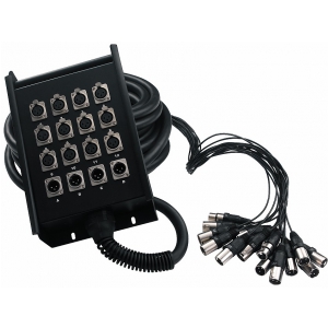 RockCable kabel wieloparowy  + Stage Box - 12 x Send / 4 x Return - 15 m / 49.2 ft.