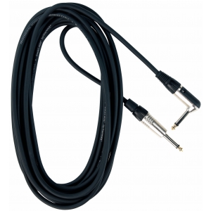 RockCable kabel instrumentalny - angled TS (6.3 mm / 1/4), black - 6 m / 19.7 ft.