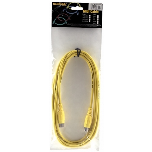 RockCable kabel MIDI - 6 m (19.7 ft) - Yellow