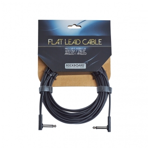 RockBoard Flat kabel instrumentalny , Black, 600 cm, angled/angled