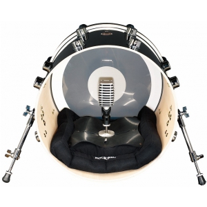 RockBag Drum Accessory - Bass Drum Pillow, 40,5 x 45,5 cm / 16 x 18 in, with Microphone Mounting Plate