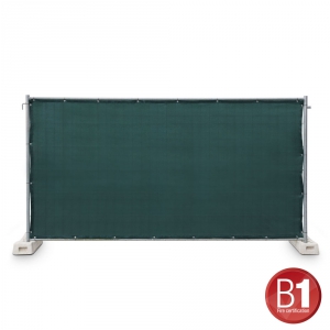 Adam Hall 0159 X BAU 4 - Osłona ogrodzeniowa, gaza typu 800, 1,76 x 3,41 m, z oczkami, zielona