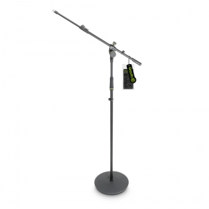 Gravity MS 2322 B statyw mikrofonowy z okrg podstaw i dwupunktow regulacj wysignika wysuwanego, dugi