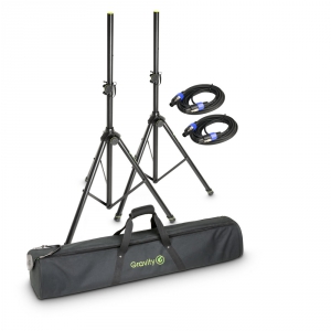 Gravity SS 5211 B SET 2 zestaw dw�ch statyw�w kolumnowych z torb� i przewodem g�o�nikowym (2szt./5mb)