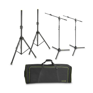 Gravity SSMS SET 1 zestaw 2 statyw�w kolumnowych i 2 statyw�w mikrofonowych w torbie transportowej