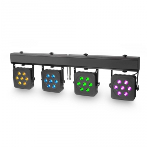 Cameo Multi PAR 2-kompaktowa listwa owietleniowa LED Tri Colour 28x3W wraz z walizk transportow