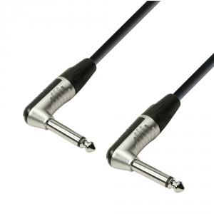 Adam Hall Cables K4 IRR 0015 - Kabel instrumentalny REAN jack mono 6,3 mm wtyczka ktowa - jack mono 6,3 mm wtyczka ktowa, 0,15 m