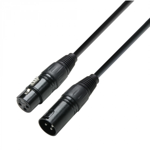 Adam Hall Cables K3 DMF 1500 - Kabel DMX XLR mskie - XLR eskie, 15 m