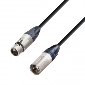 Adam Hall Cables K5 MMF 0150 - przewd mikrofonowy Neutrik XLR eskie - XLR mskie, 1,5 m