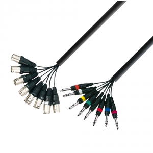 Adam Hall Cables K3 L8 MV 0300 - Kabel Multicore 8 x XLR  (...)