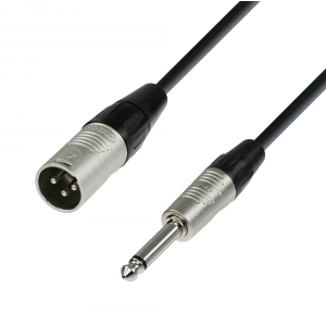Adam Hall Cables K4 MMP 0150 - przewd mikrofonowy REAN XLR mskie - jack mono 6,3 mm, 1,5 m