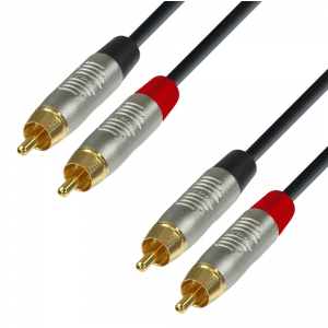 Adam Hall Cables K4 TCC 0300 - Kabel audio REAN 2 x cinch męskie - 2 x cinch męskie, 3 m