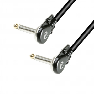 Adam Hall Cables K 4 IRR 0100 FL - Kabel instrumentalny z bardzo paskimi wtyczkami ktowymi jack mono 6,35 mm, 1 m