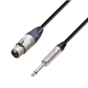 Adam Hall Cables K5 MFP 0300 - przewd mikrofonowy Neutrik XLR eskie - jack mono 6,3 mm, 3 m