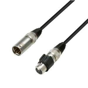 Adam Hall Cables K5 DIJ 0500 - 5-stykowy kabel DMX Neutrik HD: XLR m�skie - XLR �e�skie, 5 m