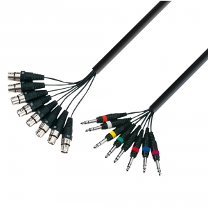 Adam Hall Cables K3 L8 FV 0500 - Kabel Multicore 8 x XLR  (...)