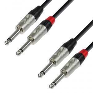 Adam Hall Cables K4 TPP 0600 - Kabel audio REAN 2 x jack mono 6,3 mm - 2 x jack mono 6,3 mm, 6 m