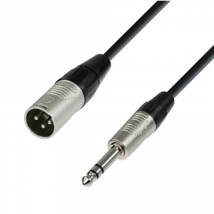 Adam Hall Cables K4 BMV 0300 - przewd mikrofonowy REAN XLR mskie - jack stereo 6,3 mm, 3 m