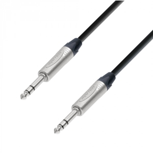 Adam Hall Cables K5 BVV 0500 - Kabel krosowy Neutrik jack stereo 6,3 mm - jack stereo 6,3 mm, 5 m