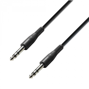 Adam Hall Cables K3 BVV 0030 ECO - Kabel krosowy jack stereo 6,3 mm - jack stereo 6,3 mm, 0,3 m