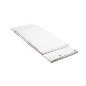 Adam Hall Accessories 0152 X 36 WH - Biały molton sceniczny B1 z oksydowanymi oczkami, 3 x 6 m