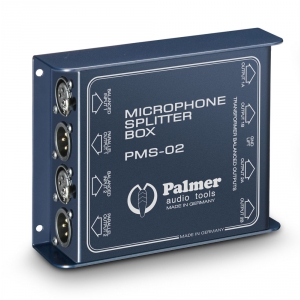 Palmer Pro PMS 02 2-kanaowy rozdzielacz mikrofonowy
