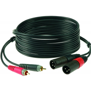 Klotz kabel 2xRCA / 2xXRLm 3m