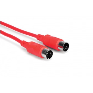 Hosa MID-305RD kabel MIDI 5-pinowe DIN 1.5m, czerwony