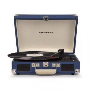 CROSLEY CR8005D-BL Cruiser Deluxe gramofon walizkowy, niebieski