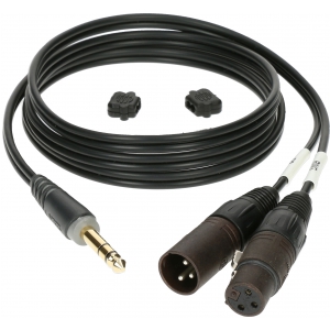 Klotz kabel TRS / XLRm,XLRf 3m